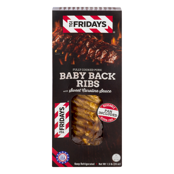 Food Lion TGI Fridays Baby Back Ribs, with Sweet Carolina Sauce Same ...