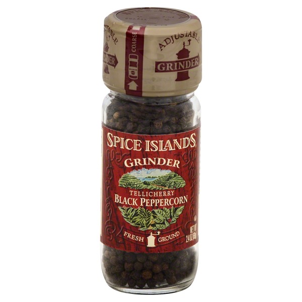 Spice Islands Black Peppercorn, Tellicherry, Grinder (2.4 oz) from
