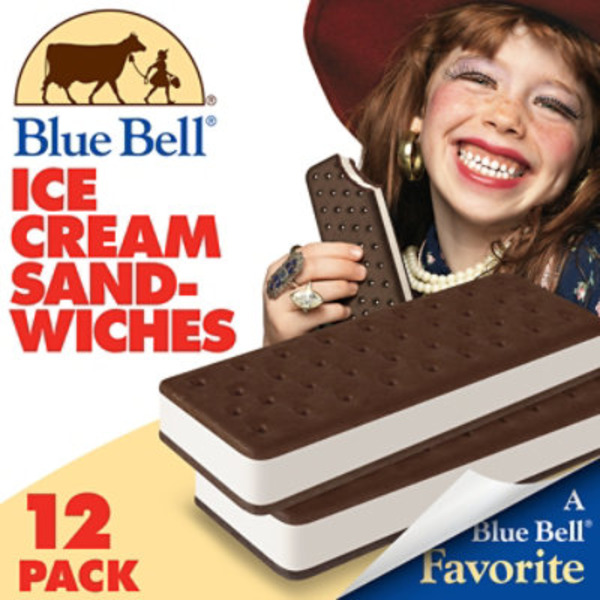 Blue Bell Vanilla Ice Cream Sandwiches