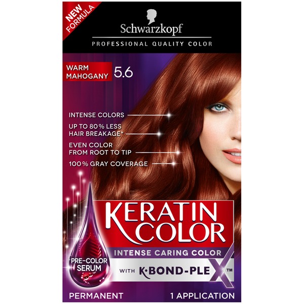 Keratin Color Color Intense Caring Color 5 6 Warm Mahogany With K