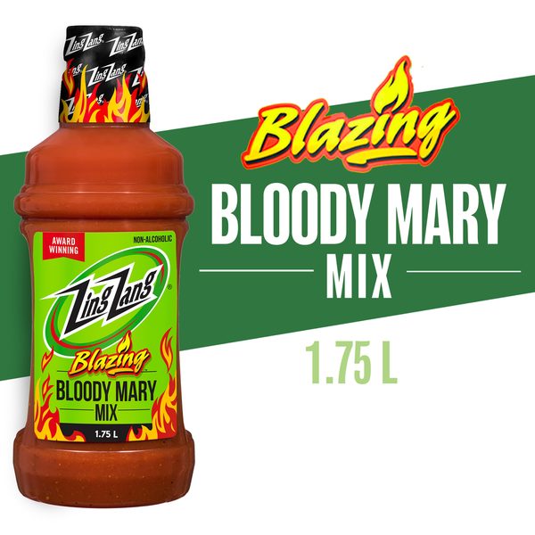 Zing Zang Blazing Bloody Mary Mix, Non-Alcoholic Cocktail Mixer