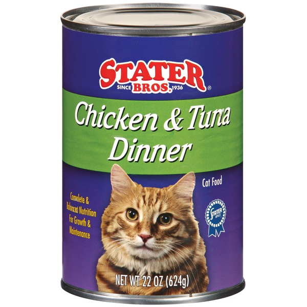 Stater Bros Chicken & Tuna Dinner Cat Food (22 oz) Instacart