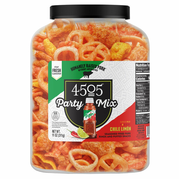 4505 Chicharrones Chili And Limon Party Mix, 11 oz