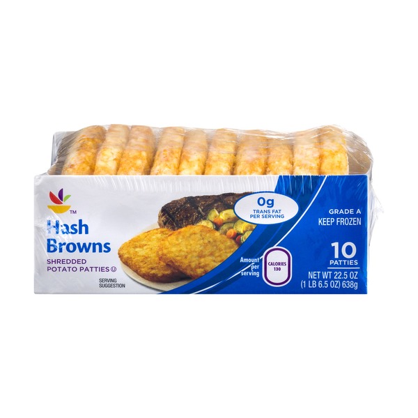 Sb Hash Brown Patties 10 Ct 22 5 Oz Instacart