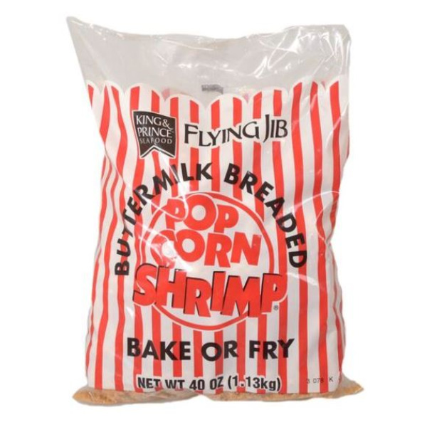 Frozen King & Prince Flying Jib Buttermilk Popcorn Shrimp - 2.5 lb box