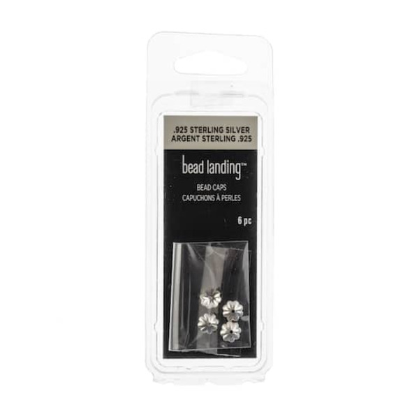 Bead Landing Sterling Flower Beadcap Findings - Silver
