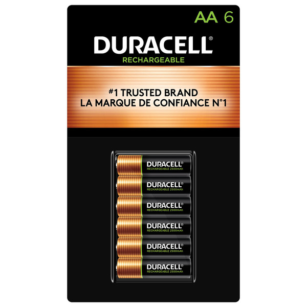 Duracell Batteries, Rechargeable, AA, 1.2V
