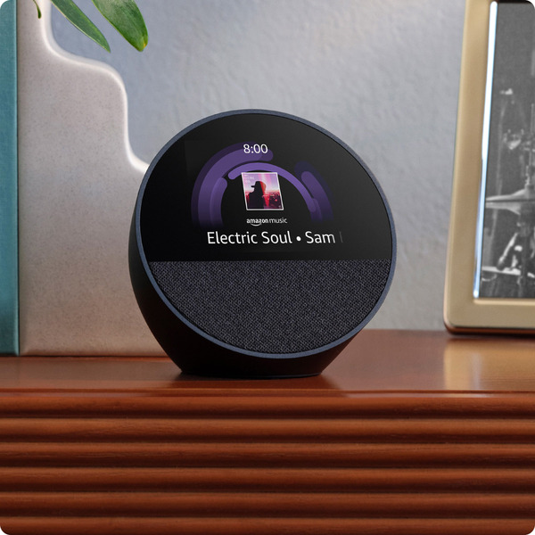 Enlarge Alternative view of Amazon Alexa, Echo Spot (opens in a new tab)