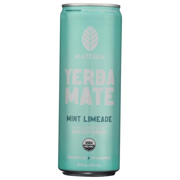 Mateina Organic Mint Limeade Yerba Mate Same-Day Delivery or