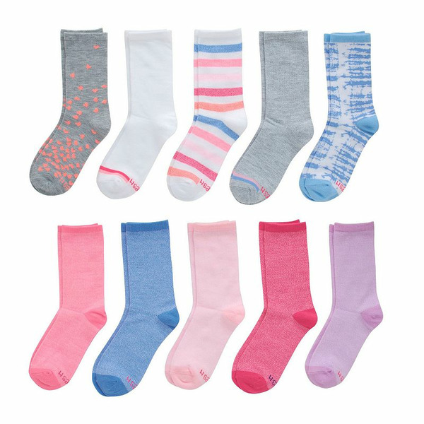 Hanes Girls' Assorted Ultimate Crew Socks