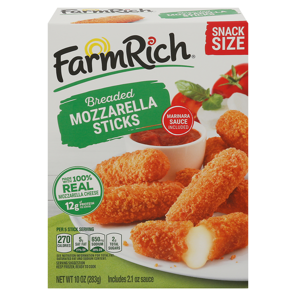 Publix Farm Rich Breaded Mozzarella Sticks SameDay Delivery or Pickup