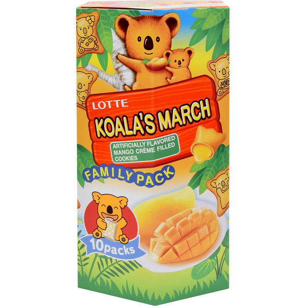 Lotte Koala's March Mango Creme Filled Cookies