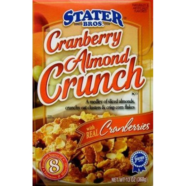 post cranberry almond crunch cereal nutrition info