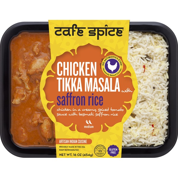 Cafe Spice Chicken Tikka Masala with Saffron Rice, Medium (16 oz) from Safeway Instacart