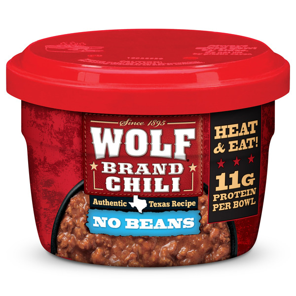 Wolf Brand Chili Chili No Beans, Microwavable Bowls