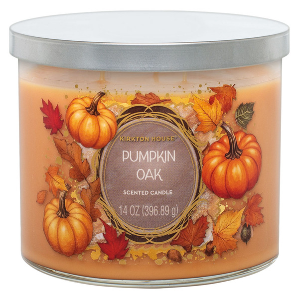 Kirkton House Pumpkin Oak 3 Wick Candle Same-Day Delivery or