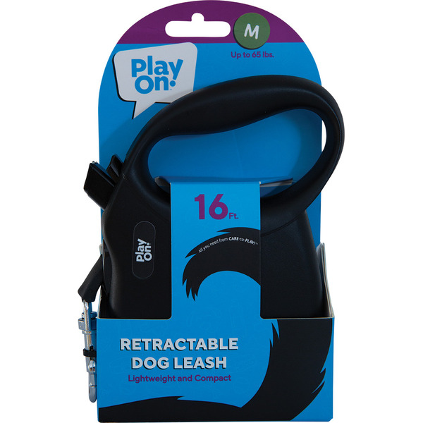 Play On Retractable Hard Grip Dog Lead