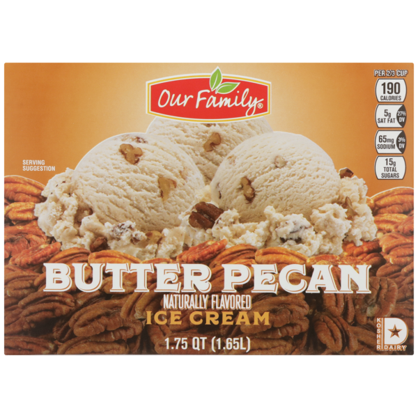 Our Family Butter Pecan Ice Cream (1.75 qt) - Instacart