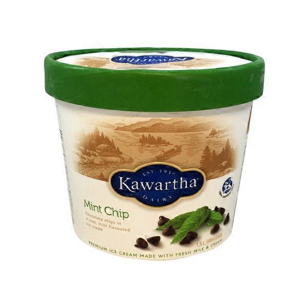 Kawartha Dairy Kawartha Mint Chip Premium Ice Cream (1.5 L) from Pusateri's Instacart Kawartha Dairy Kawartha Mint Chip Premium Ice Cream (1.5 L) from Pusateri's Instacart