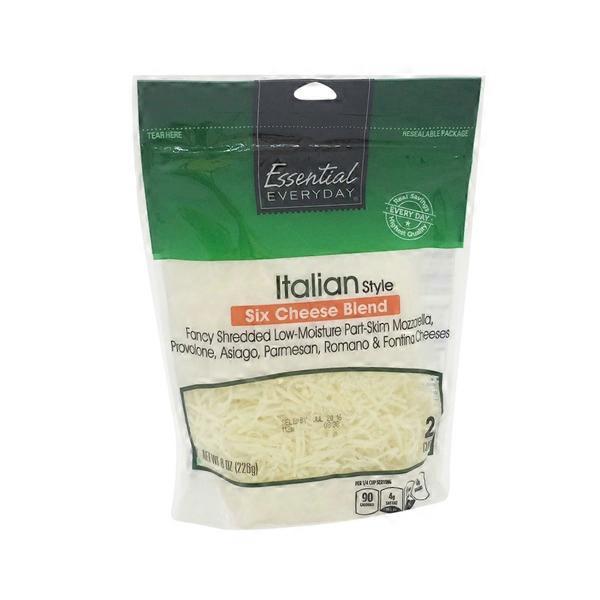 Essential Everyday Italian Style Six Cheese Blend Lowmoisture Part