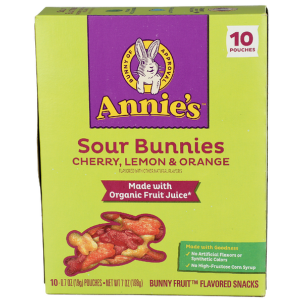 Annie's Sour Bunnies Fruit Flavored Halloween Snacks Same-Day Delivery or  Pickup | Sprouts Farmers Market