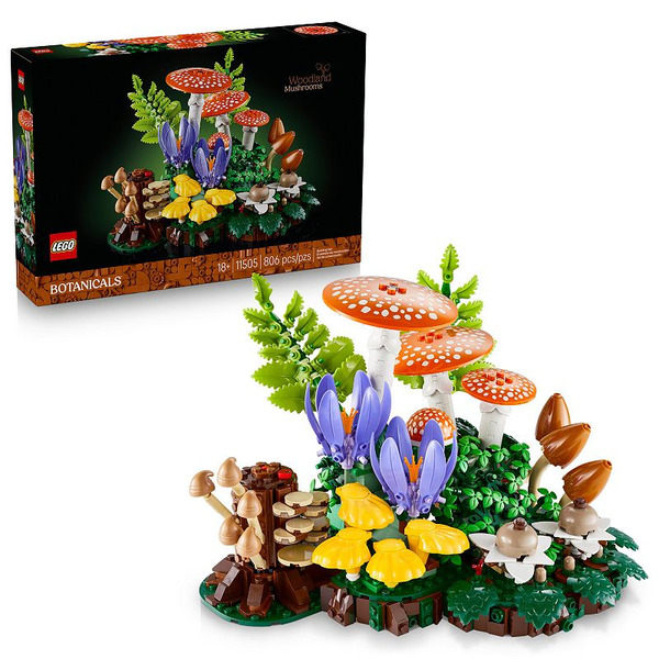 LEGO Botanicals Woodland Mushrooms Building Set