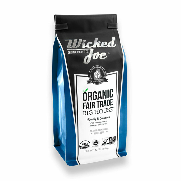 Wicked Joe Organic Coffees Big House, Ground
