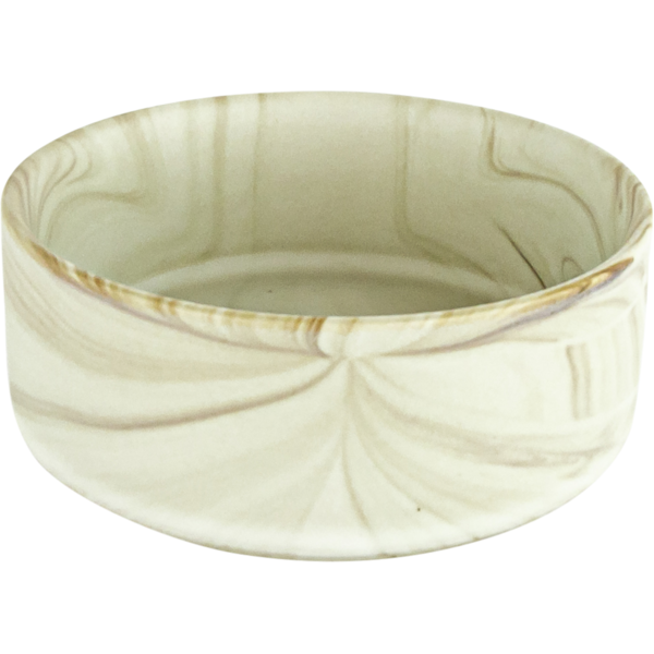 Play On Ceramic Marble Dog Bowl