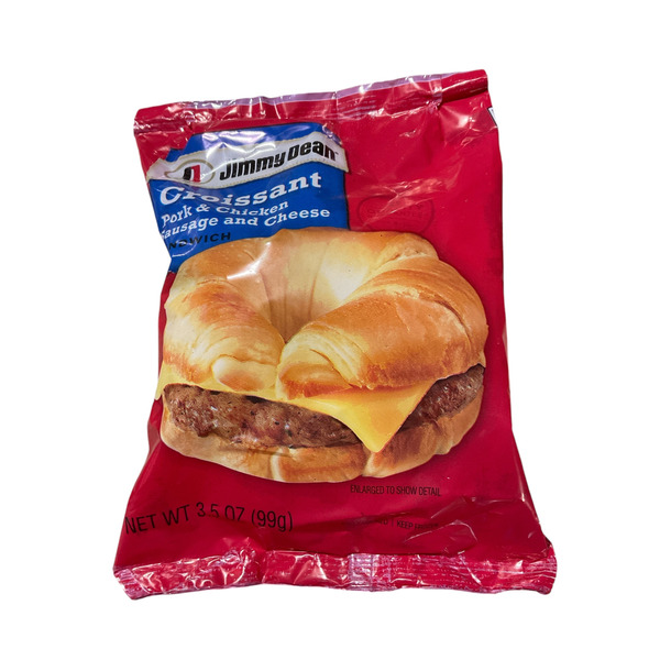 Jimmy Dean Croissant Breakfast Sandwiches with Sausage and Cheese, Frozen, 1 Count
