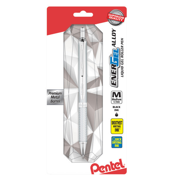 Pentel Energel Alloy Rt Medium Point Black Liquid Gel Pen