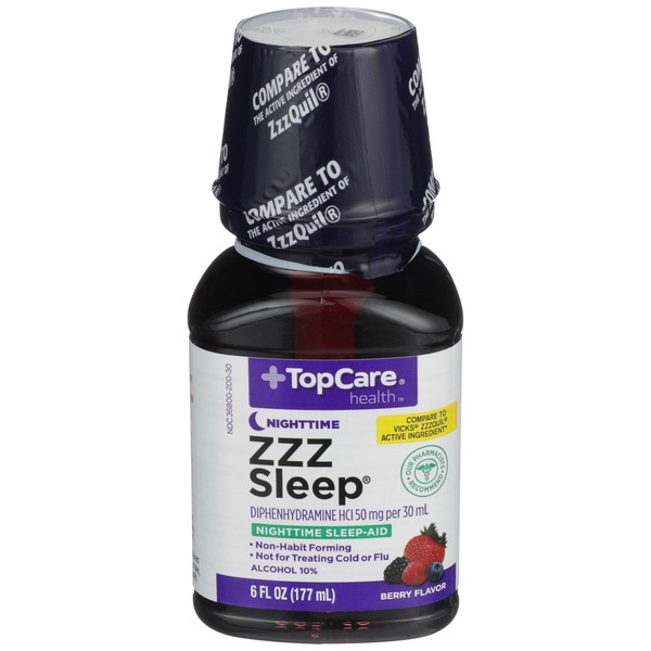Top Care ZZZ Sleep Nighttime SleepAid Berry (6 fl oz) Instacart