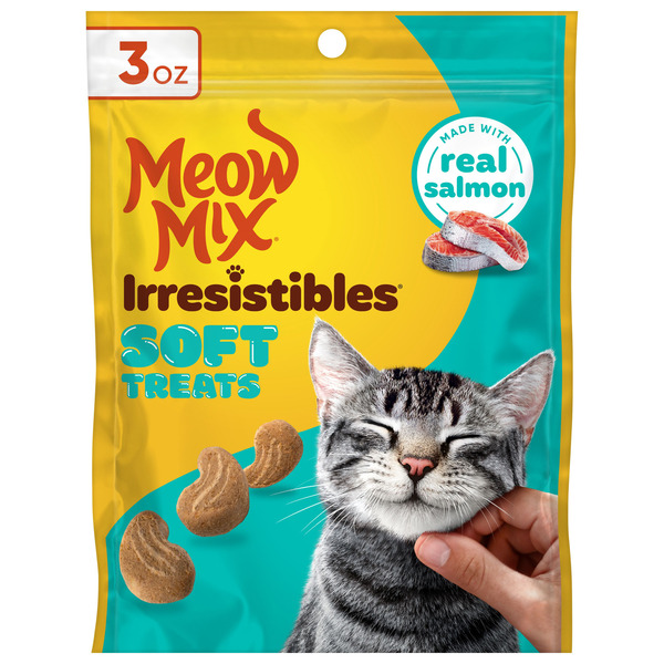 Meow Mix Irresistibles Cat Treats, Soft With Salmon, 3-Ounce Same