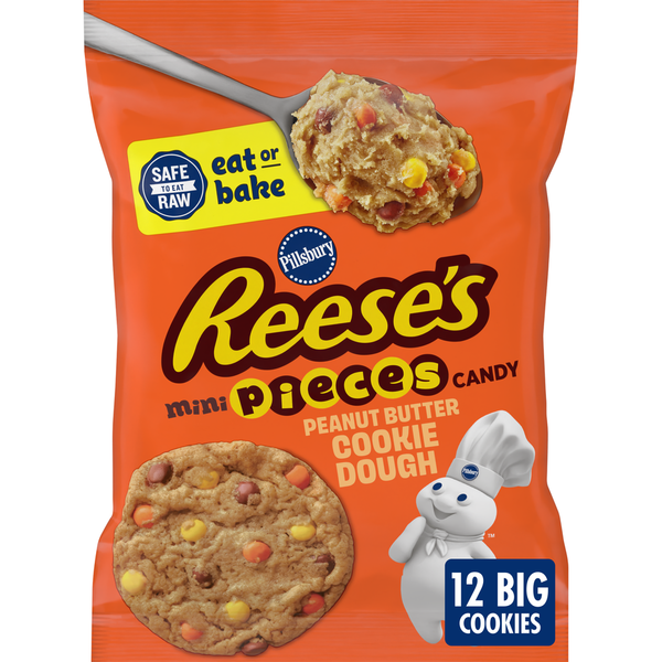 Pillsbury Ready to Bake REESE'S MINI PIECES Peanut Butter Cookie