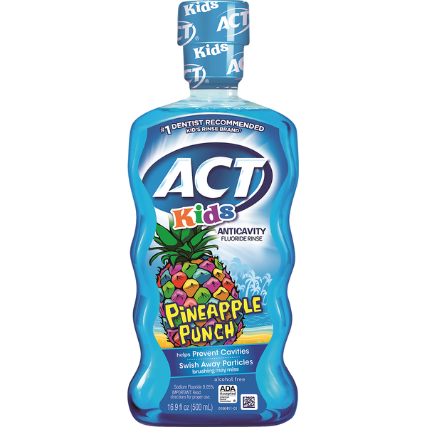 ACT Fluoride Rinse, Anticavity, Alcohol Free, Pineapple Punch