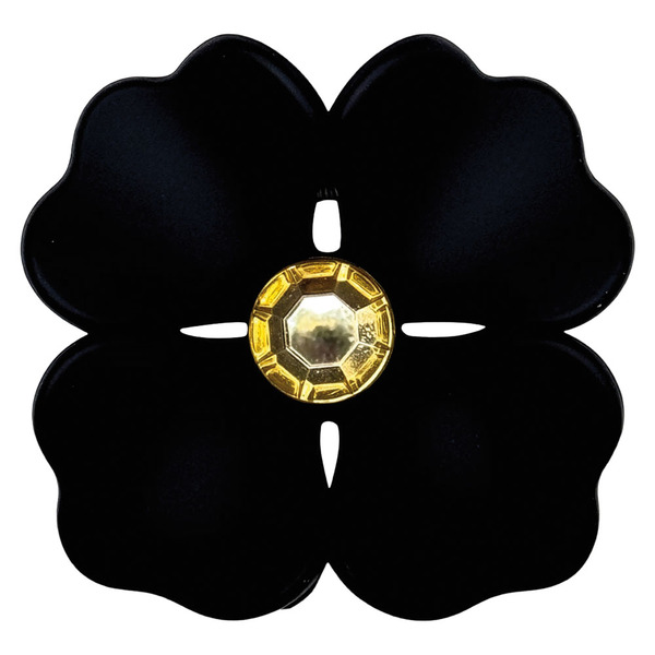 Serra Fitness Hair Accessories - Flower Claw Clip Black Same-Day