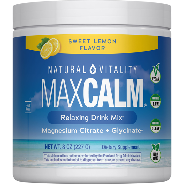 Natural Vitality Anti-Stress Drink Mix, Sweet Lemon Flavor Same
