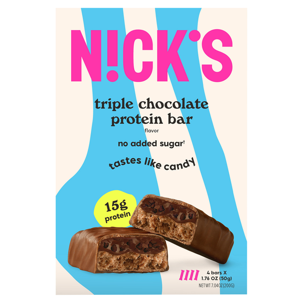 N!ck's No Added Sugar Triple Chocolate Protein Bars Same-Day