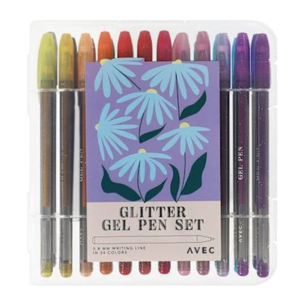 Avec Glitter Gel Pen Set