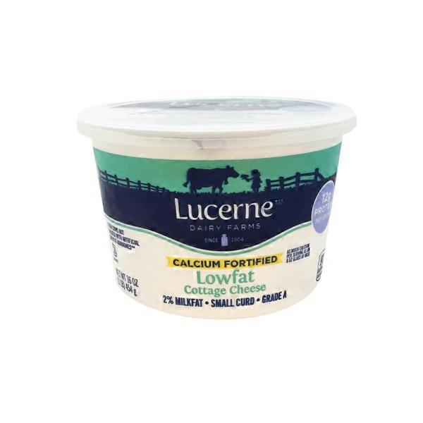 Lucerne Cottage Cheese Small Curd 2 Milkfat Lowfat 16 Oz