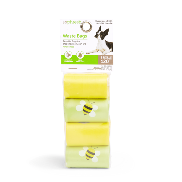 So Phresh Honeycomb Waste Bags for Dogs With 30 Refill Rolls