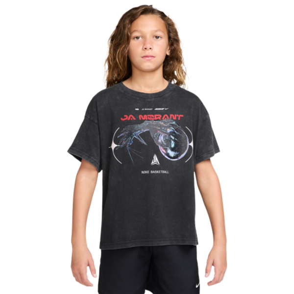 Nike Boys' Ja Hands M90 T-Shirt, S - Black/Multi