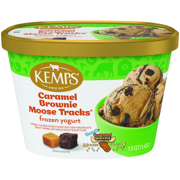 Kemps Caramel Brownie Moose Tracks Frozen Yogurt Same-Day Delivery