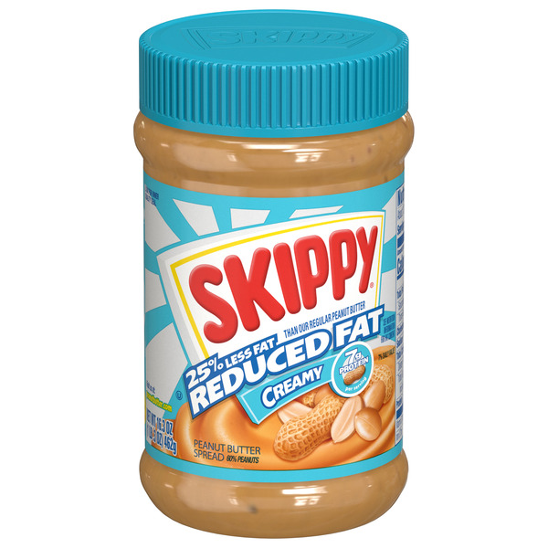SKIPPY Creamy Reduced Fat Peanut Butter Spread, 16.3 OZ