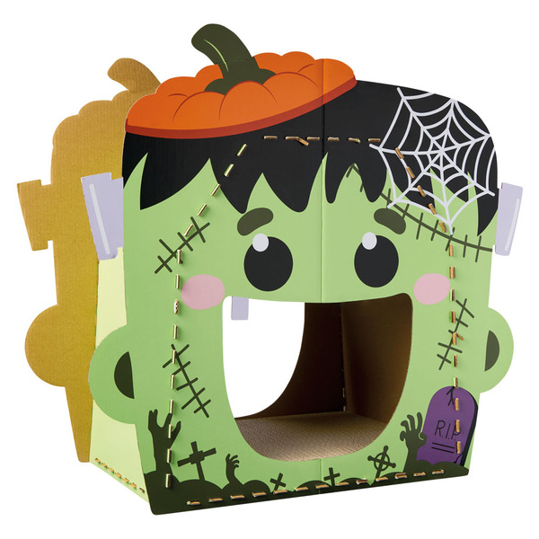 Heart to Tail Frankenstein Halloween Cat Scratching Playhouse Same