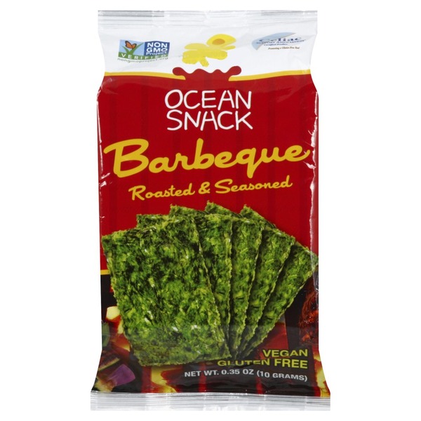 Ocean Snack Seaweed, Barbeque, Roasted & Seasoned (0.35 oz) Instacart