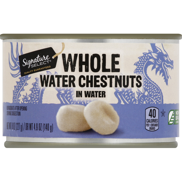 SIGNATURE SELECTS Water Chestnuts, in Water, Whole