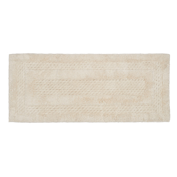 ALDI Huntington Home Racetrack Luxury Bath Runner White SameDay