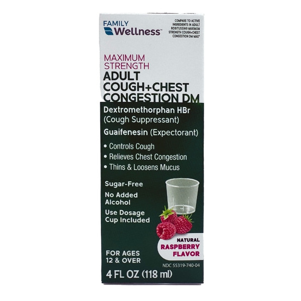 Family Wellness Maximum Strength Adult Cough+chest Congestion Dm