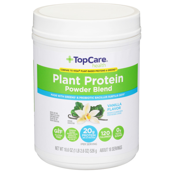 TopCare Powder Blend, Plant Protein, Vanilla Flavor Same-Day Delivery or  Pickup | Coborn's Marketplace