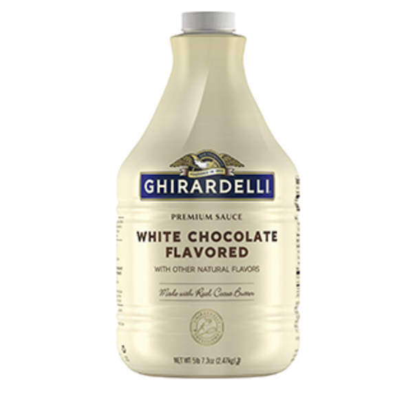 Ghiradelli - White Chocolate Flavor Sauce Pump Bottle- 89.4oz/6 pack